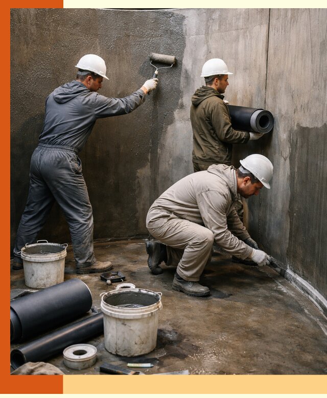 Гидроизоляция резервуара профессионально в Анжеро-Судженске