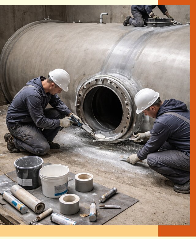 Гидроизоляция резервуара с топливом в Анжеро-Судженске от 76928 руб. под ключ | ТепломастерНжр
