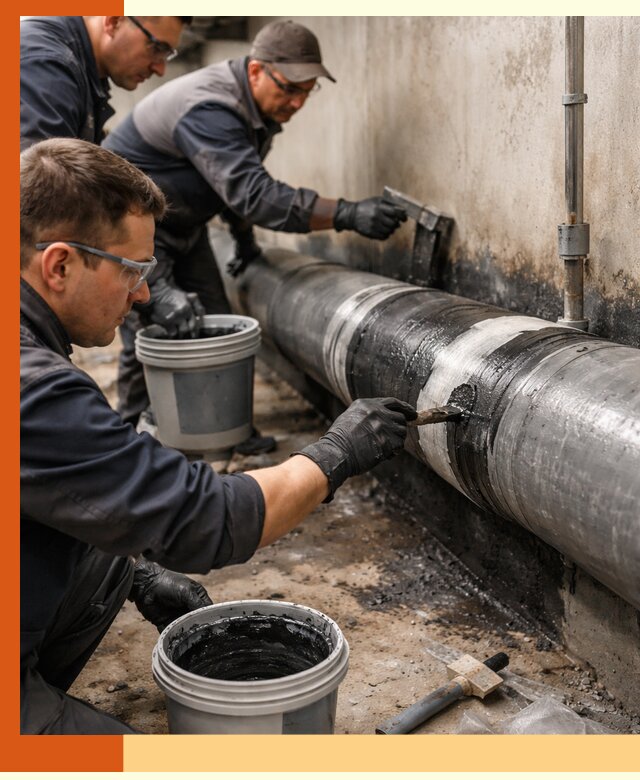 Гидроизоляция труб в Анжеро-Судженске — защита и герметизация коммуникаций