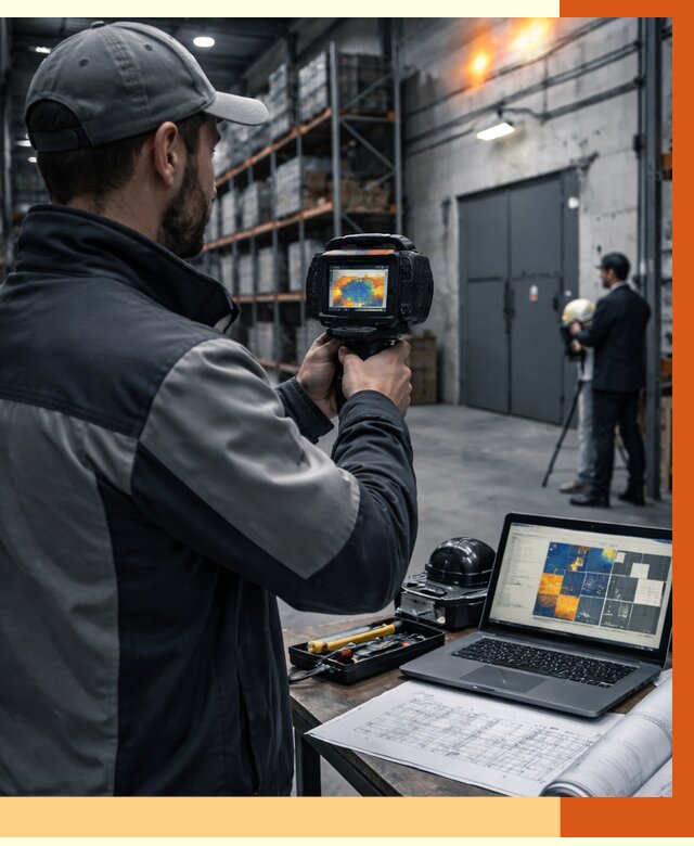 Тепловизионное обследование склада в Анжеро-Судженске от 6667 руб. | ТепломастерНжр