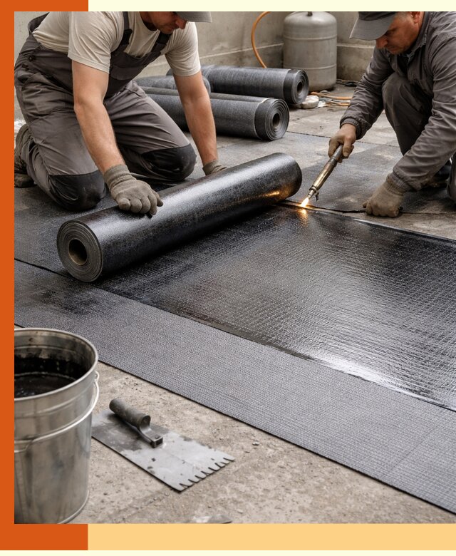 Монтаж гидроизоляционной мембраны в Анжеро-Судженске для зданий и конструкций