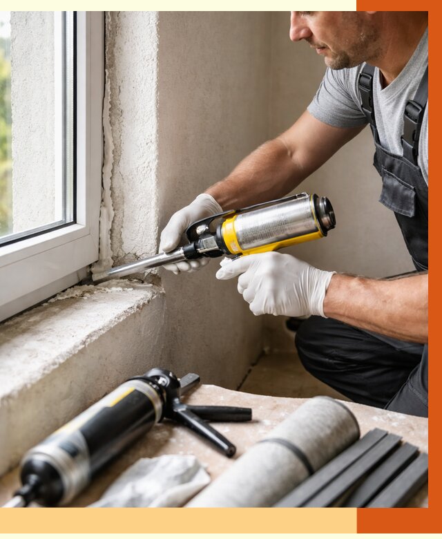 Герметизация стыков и примыканий в Анжеро-Судженске от 1231 руб. под ключ | ТепломастерНжр